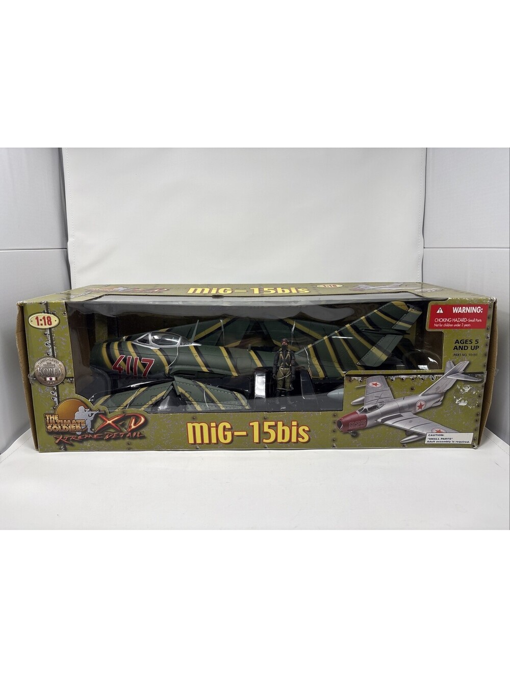 ULTIMATE SOLDIER 1/18 MIG -15 BIS #10191 YEAR 2006